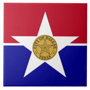Flagge von Dallas (Texas) Fliese