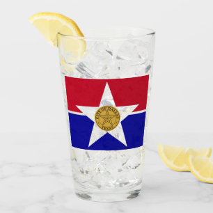 Flagge von Dallas (Texas) Glas