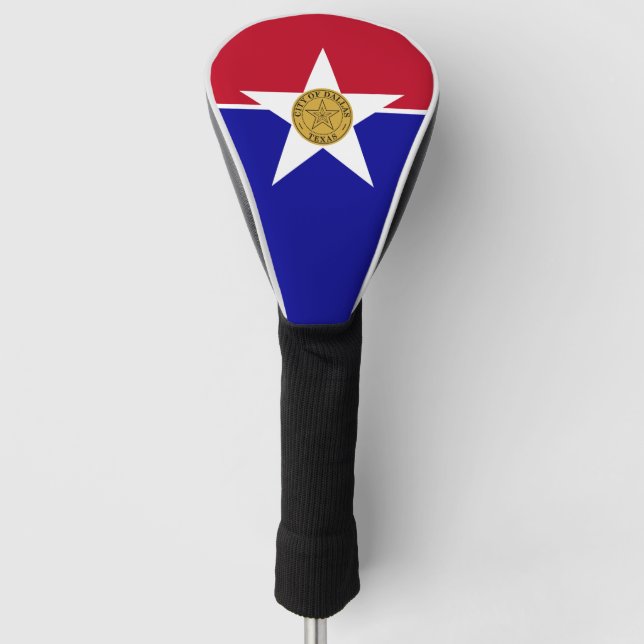 Flagge von Dallas, Texas Golf Headcover (Vorderseite)