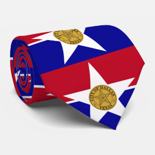 Flagge von Dallas, Texas Neck Tie Krawatte