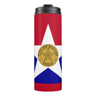 Flagge von Dallas, Texas Thermal Tumbler Thermosbecher
