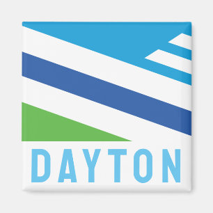 Flagge von Dayton, Ohio (2021) Magnet