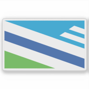 Flagge von Dayton, Ohio, USA Aufkleber
