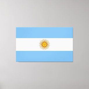 Flagge von De Argentinien Argentinien-Bandera Leinwanddruck