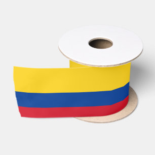 Flagge von De Kolumbien Kolumbien-Bandera Satinband