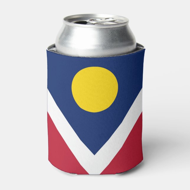 Flagge von Denver, Colorado Dosenkühler (Kanne Vorderseite)
