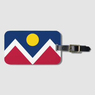 Flagge von Denver, Colorado Gepäckanhänger