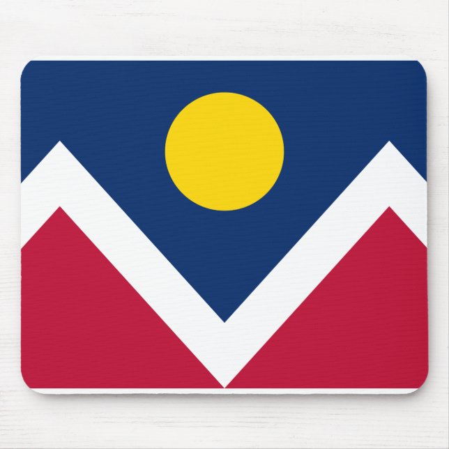 Flagge von Denver, Colorado Mousepad (Vorne)