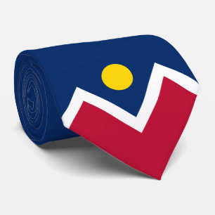 Flagge von Denver (Colorado, USA) Krawatte