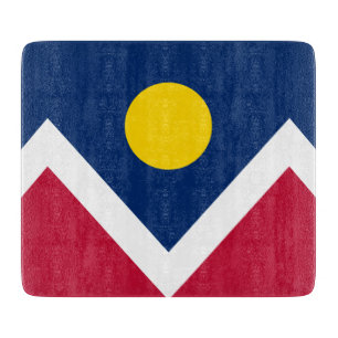 Flagge von Denver (Colorado, USA) Schneidebrett