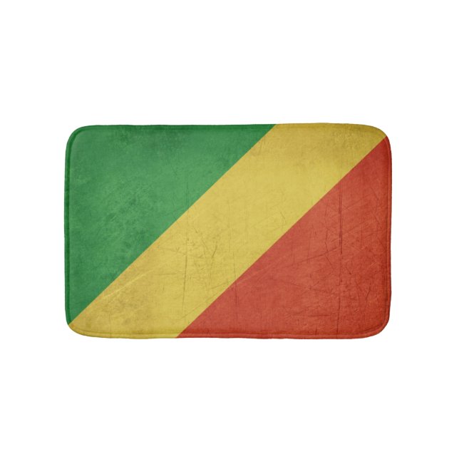 Flagge von der Republik Kongo Badematte (Vorderseite)