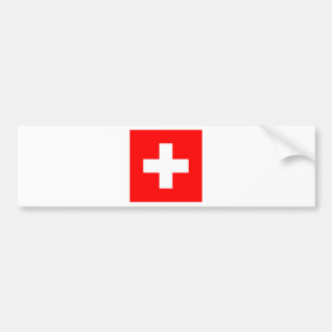 Flagge von der Schweiz Autoaufkleber