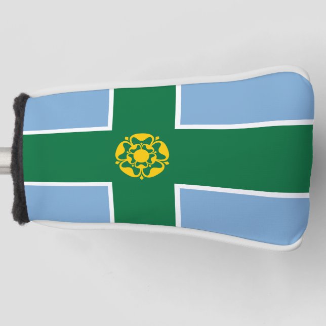 Flagge von Derbyshire Golf Headcover (Vorderseite)