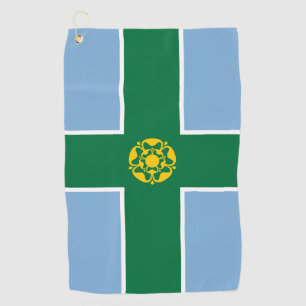 Flagge von Derbyshire  Golfhandtuch