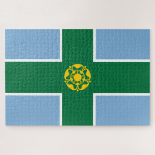 Flagge von Derbyshire (Landkreis von England, UK)