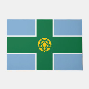 Flagge von Derbyshire (Landkreis von England, UK) Fußmatte
