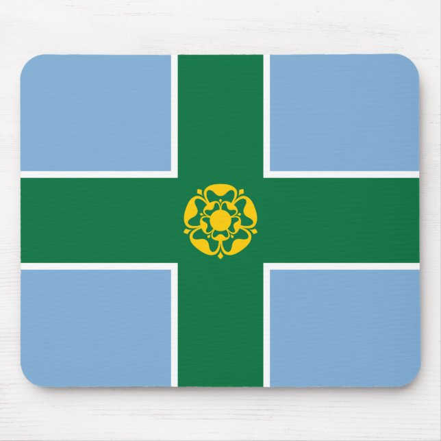 Flagge von Derbyshire (Landkreis von England, UK) Mousepad (Vorne)