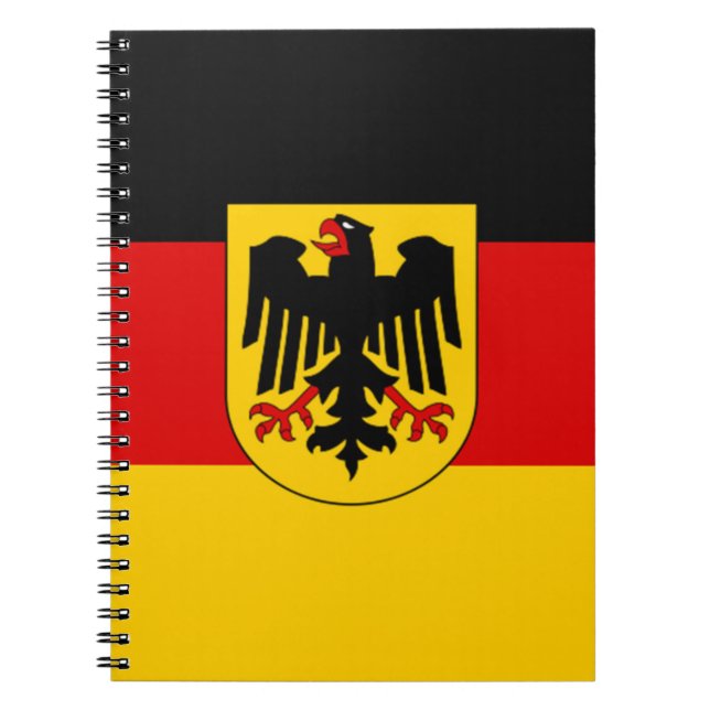 Flagge von Deutschland - Bundesdienstflagge Notizblock (Vorderseite)