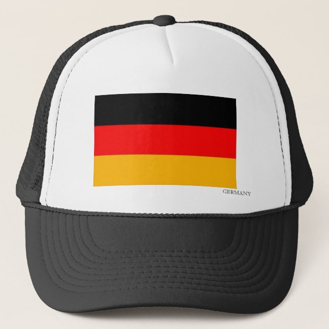 Flagge von Deutschland-Fernlastfahrer Truckerkappe (Vorderseite)