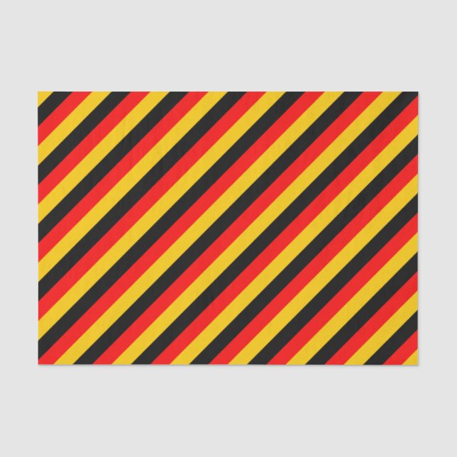 Flagge von Deutschland inspirierte farbiges Seidenpapier (Vorderseite)
