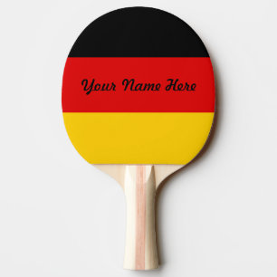 Flagge von Deutschland oder von Deutschland Tischtennis Schläger