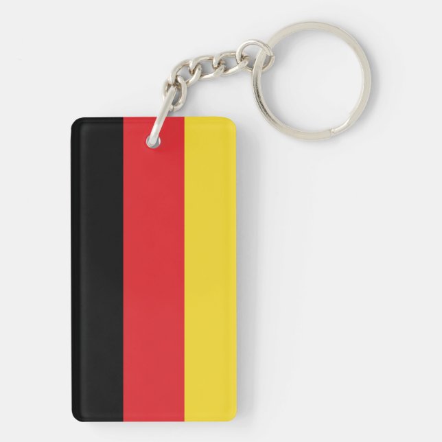 Flagge von Deutschland Schlüsselanhänger (Rückseite)