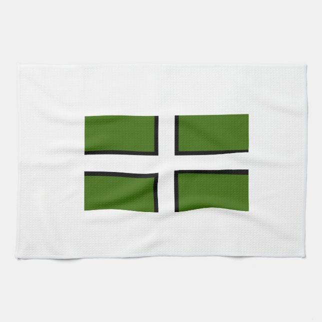 Flagge von Devon Küchentuch (Horizontal)