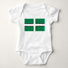 Flagge von Devon (Landkreis des Vereinigten Königr Baby Strampler