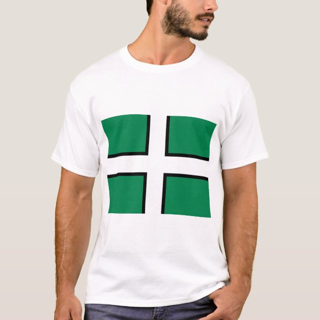 Flagge von Devon (Landkreis des Vereinigten Königr T-Shirt (Vorderseite)