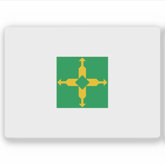 Flagge von Distrito Bundesstaatlich, Brasilien Aufkleber (Vorderseite)