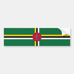 Flagge von Dominica Autoaufkleber