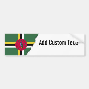 Flagge von Dominica Autoaufkleber