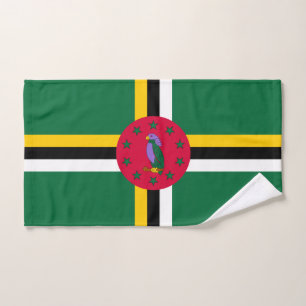Flagge von Dominica Badhandtuch Set