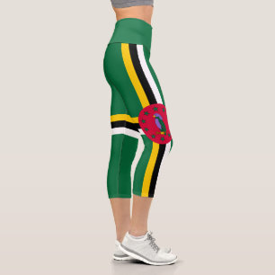 Flagge von Dominica Capri Leggings