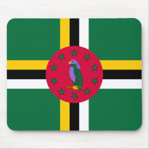 Flagge von Dominica Mousepad