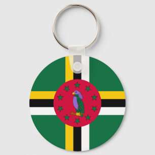 Flagge von Dominica Schlüsselanhänger