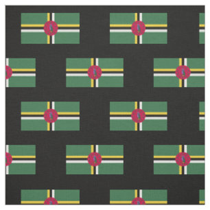 Flagge von Dominica Stoff