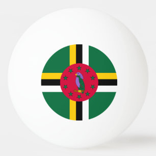 Flagge von Dominica Tischtennisball