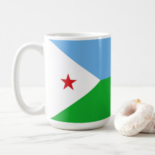 Flagge von Dschibuti Kaffeetasse