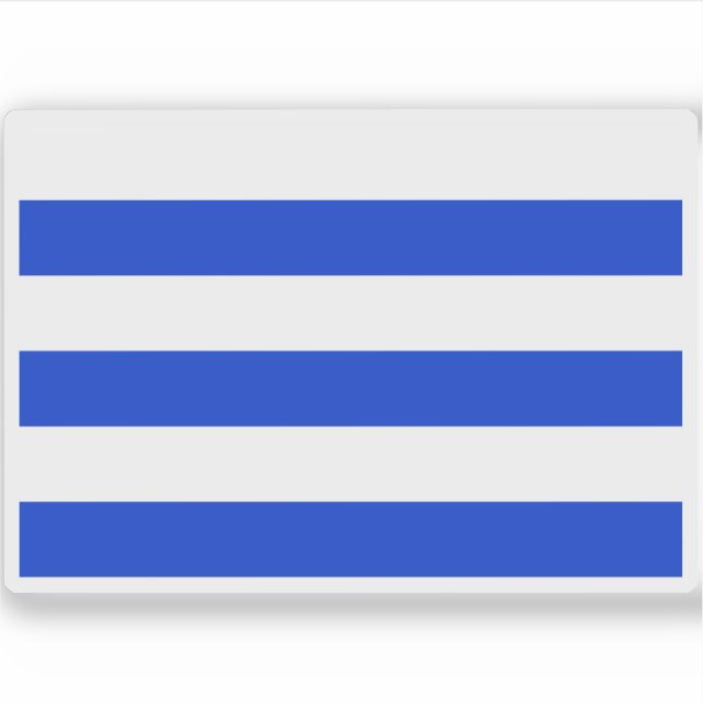 Flagge von Dünkirchen Aufkleber (Vorderseite)