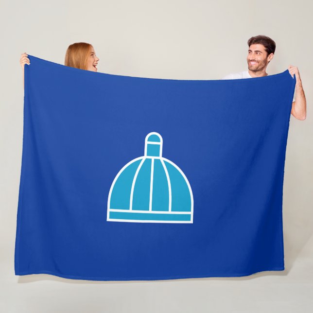 Flagge von Durban (Südafrika) Fleecedecke (Beispiel)