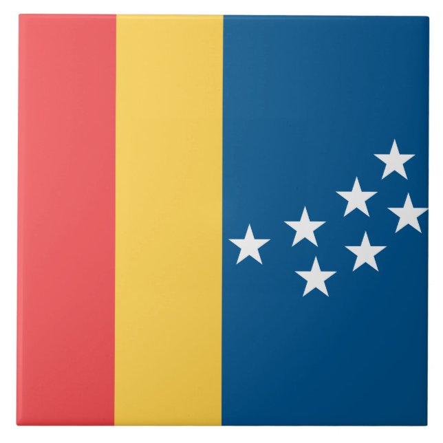 Flagge von Durham (North Carolina, USA) Fliese (Vorderseite)