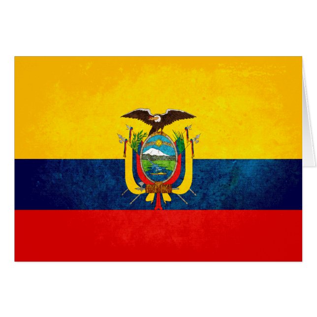 Flagge von Ecuador (Vorderseite (Horizontal))