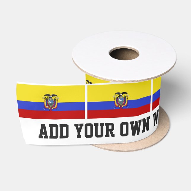 Flagge von Ecuador Satinband (Spule)