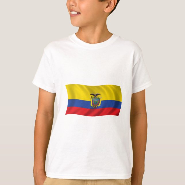 Flagge von Ecuador T-Shirt (Vorderseite)