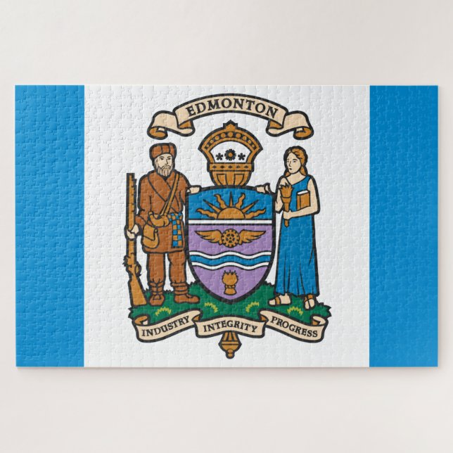 Flagge von Edmonton (Alberta, Kanada) (Horizontal)