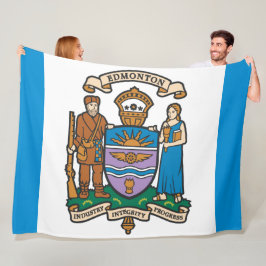 Flagge von Edmonton (Alberta, Kanada) Fleecedecke