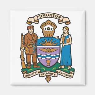 Flagge von Edmonton (Alberta, Kanada) Magnet