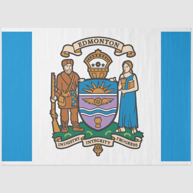 Flagge von Edmonton (Alberta, Kanada) Seidenpapier (Vorderseite)