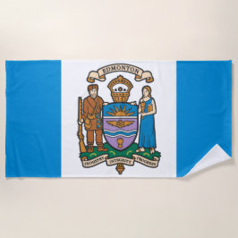 Flagge von Edmonton (Alberta, Kanada) Strandtuch